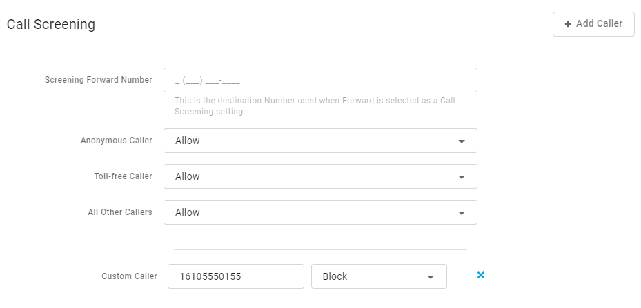 How to block a phone number in PenTeleData Phone Web Portal